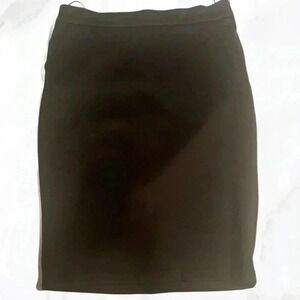 Philosophy black timeless straight fit A line classic office lined midi skirt 12